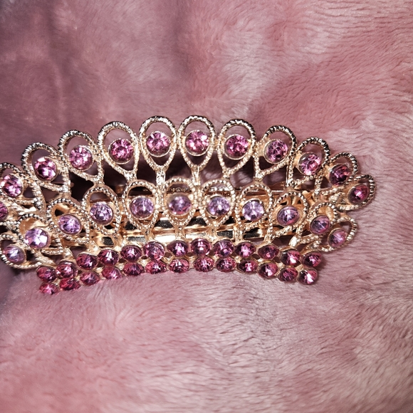 NWT Hair Clip Assessory (Pink & Gold) - Picture 7 of 7
